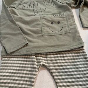 Grayson Collective. Kids Outfit - Green Striped